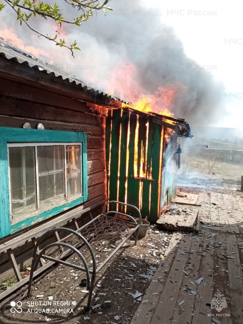 Пожар в Жигаловском районе