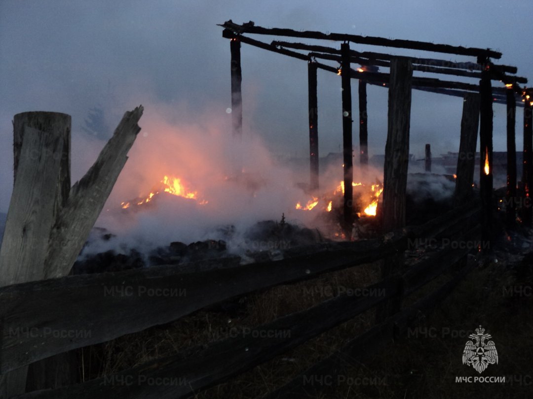 Пожар в Жигаловском районе