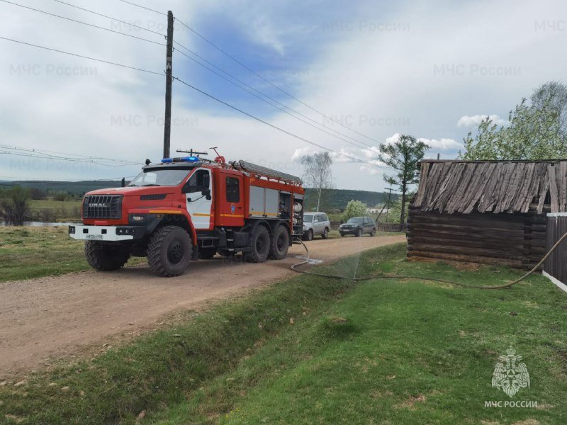 Пожар в Жигаловском районе