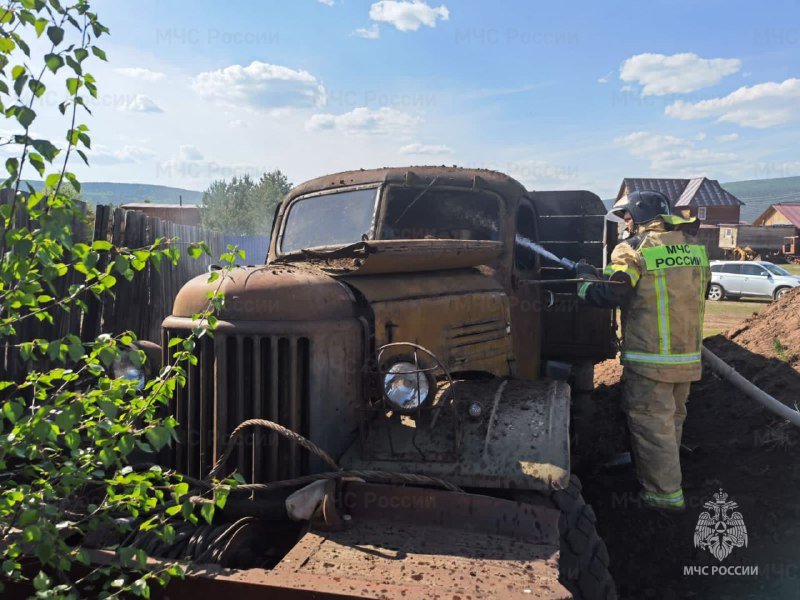 Пожар в Жигаловском районе